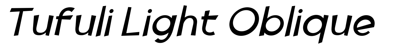 Tufuli Light Oblique